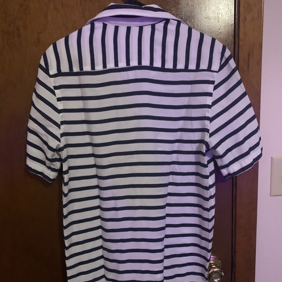 Zara Stripe Short Sleeve Button Down - Picture 2 of 3